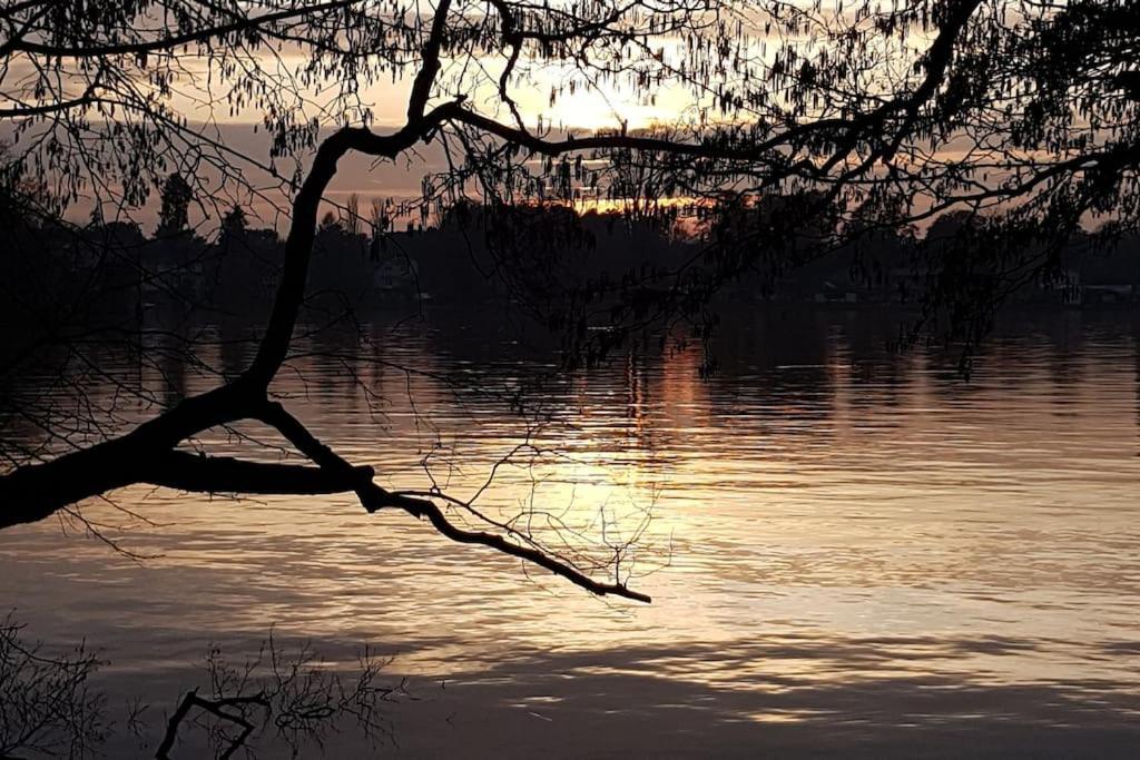 Dachwohnung Mit Wasserblick Und Eigenem Bootssteg Berlin Extérieur photo